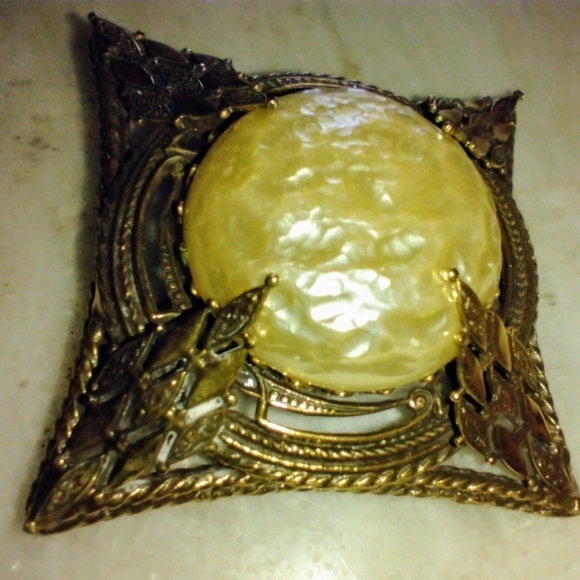 Brooch Signed by Robert Graham Vtg Retro Era, circa mid-20th century - Picture 9 of 16